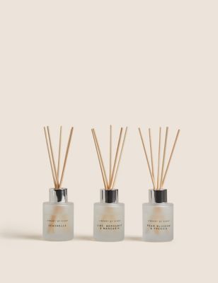 Library Of Scent Set of 3 Mini Diffusers - White Mix, White Mix