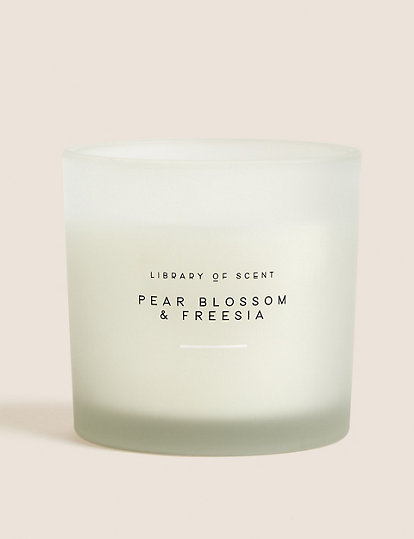 Pear Blossom & Freesia 3 Wick Candle