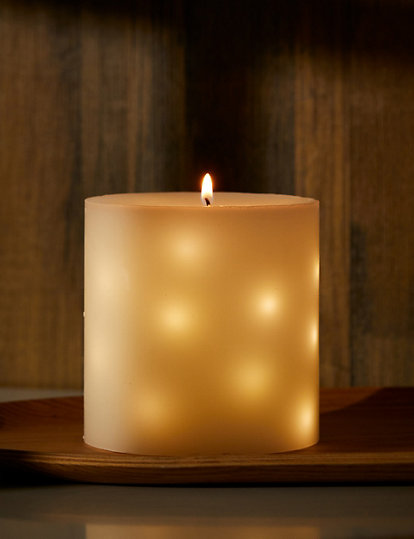 Medium Pillar Light Up Candle