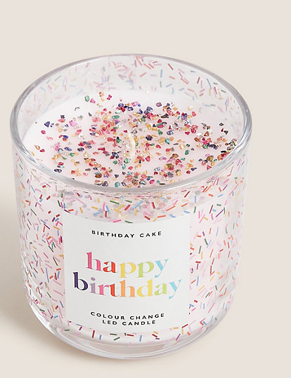 Birthday Cake Colour Change Light Up Candle