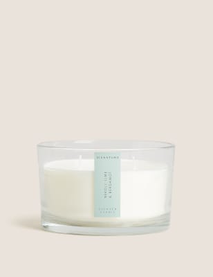 Signature Neroli, Lime & Bergamot 3 Wick Candle - Blue Mix, Blue Mix