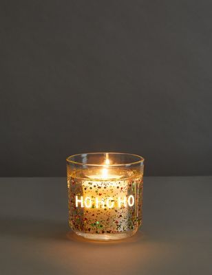 Neon Ho Ho Ho Light Up Candle