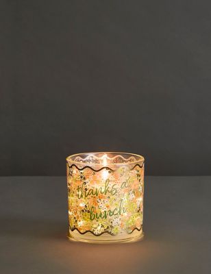 Marks & Sparkle Thanks A Bunch Light Up Candle - Multi, Multi