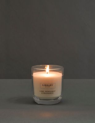 Library Of Scent Lime, Bergamot & Mandarin Scented Candle - White, White