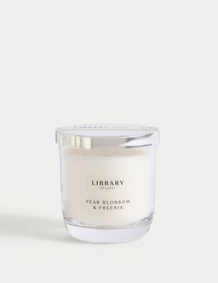 Library Of Scent Pear Blossom & Freesia Scented Candle - White, White