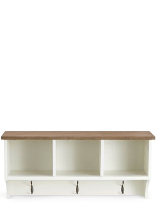 Storage Wall Shelving Unit Cream Loft M S