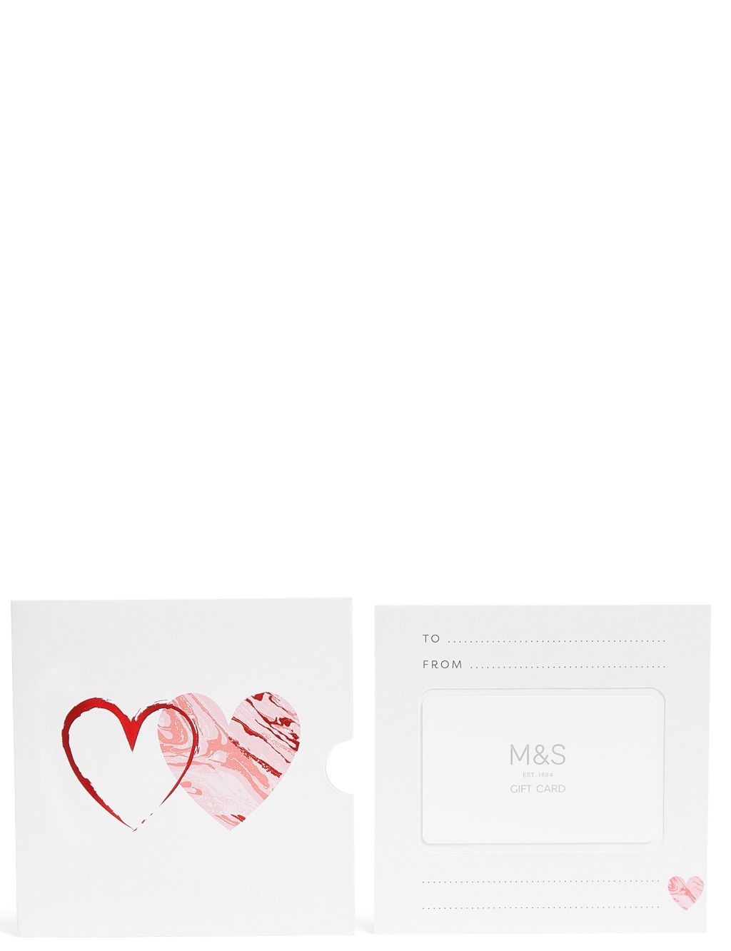 Red Hearts Gift Card