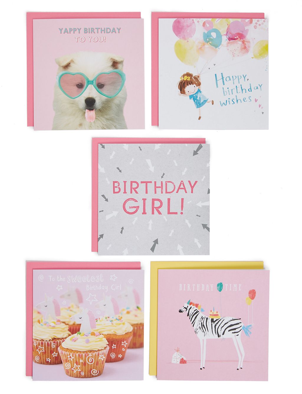 Pack of 5 Birthday Cards 3 of 7
