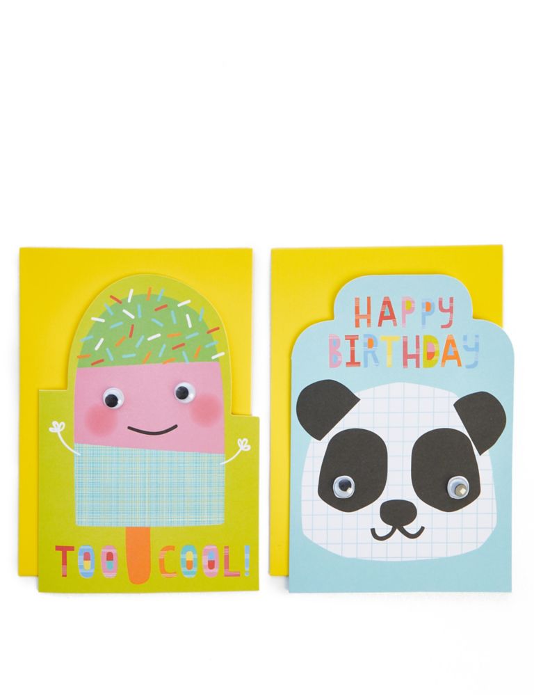 Pack of 8 Cute Characters Birthday Cards 1 of 5