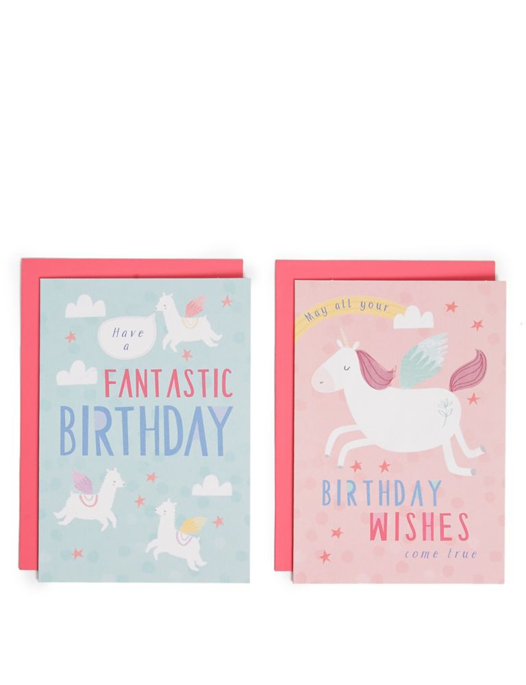 Pack of 8 Unicorn Birthday Cards 1 of 4
