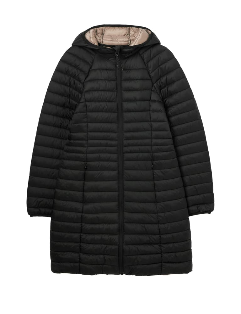 Packaway Hooded Longline Puffer Jacket