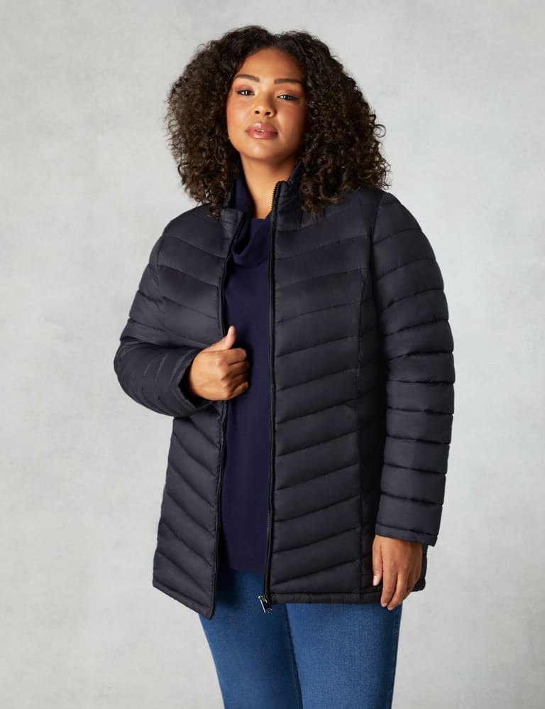 Flattering hot sale puffer jacket