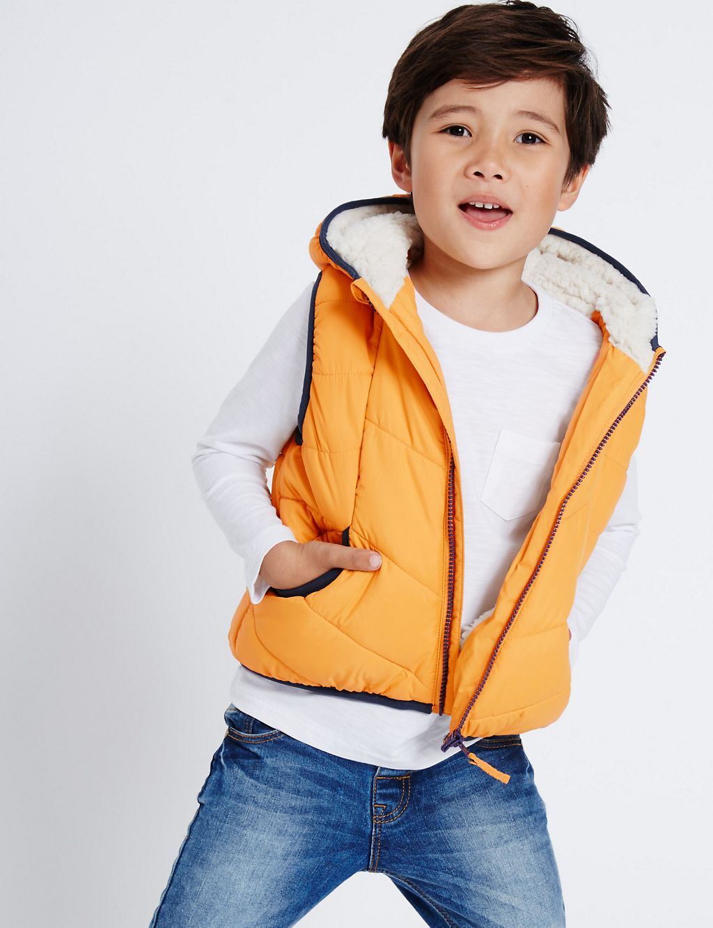 Padded 2 Pocket Gilet (3 Months - 7 Years) 3 of 6