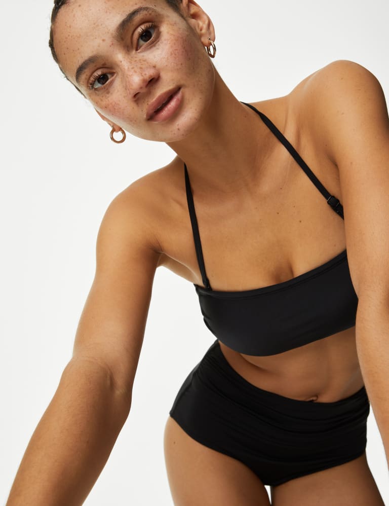 Padded Square Neck Bikini Top, M&S Collection