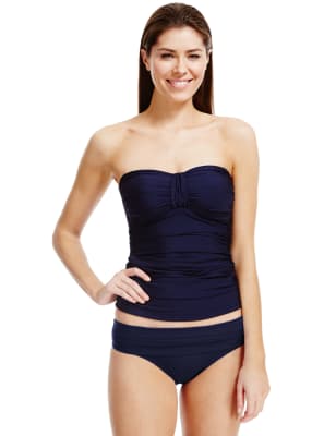 womens strapless tankini top