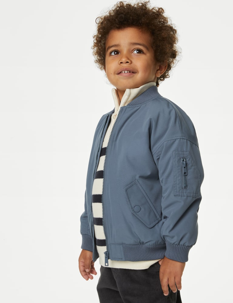 Boys padded bomber jacket deals