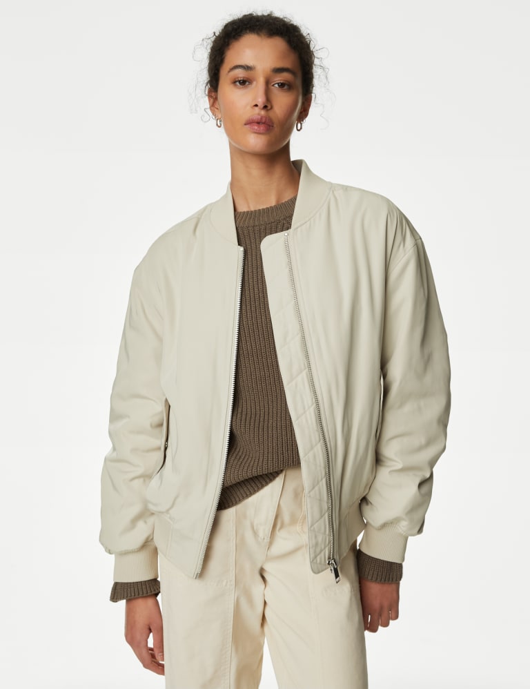 Smart bomber jacket womens hotsell