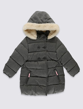 Padded Coat and Faux Fur Hood with Stormwear™ (1-7 Years) Image 2 of 4