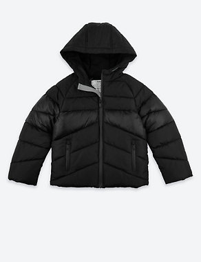 Padded Hooded Coat (3-16 Years) Image 2 of 5