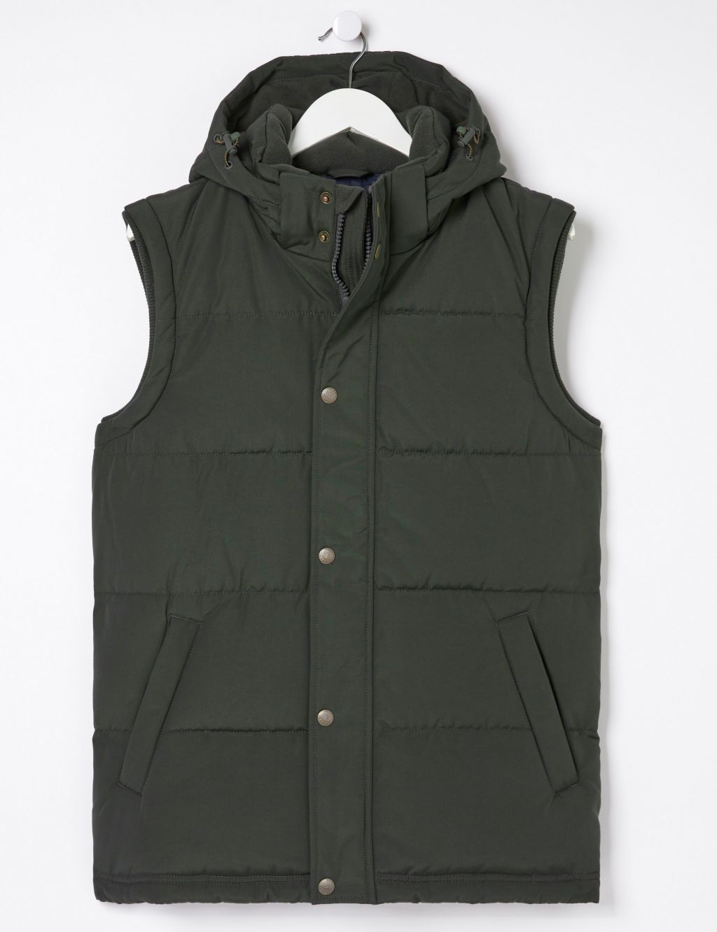 Padded Hooded Funnel Neck Gilet | FatFace | M&S