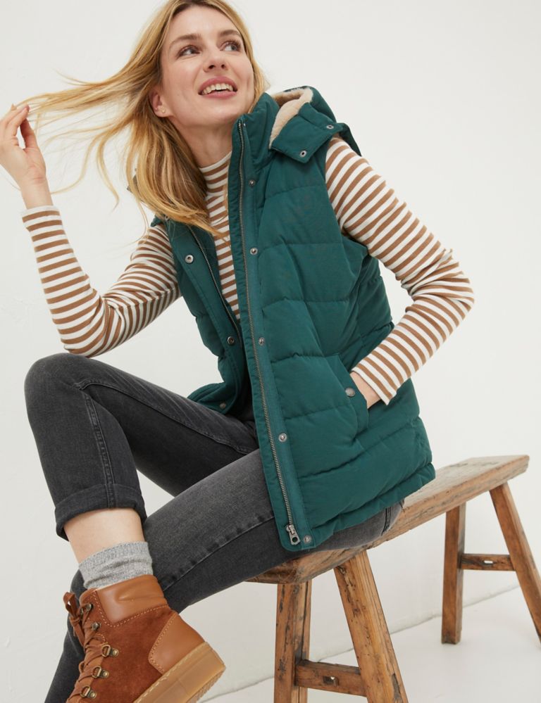 Padded Hooded Gilet | FatFace | M&S