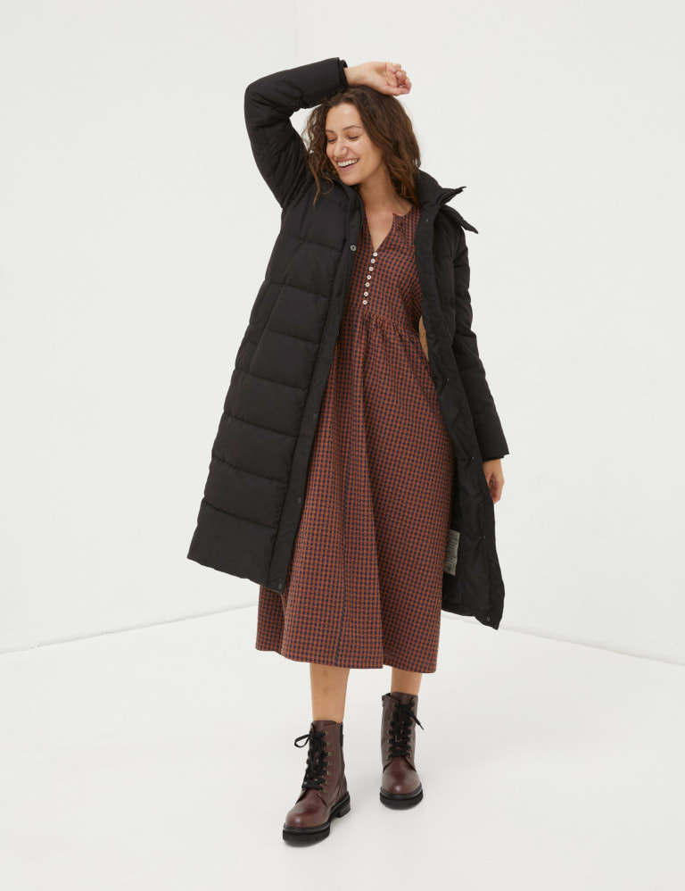 Padded Hooded Longline Puffer Coat FatFace M S