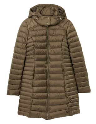 Padded Hooded Longline Puffer Jacket Image 2 of 7