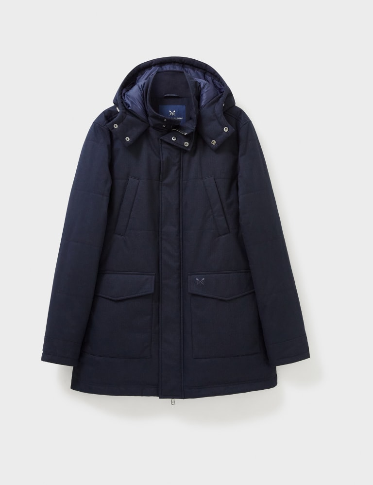 Padded Hooded Parka Jacket Crew Clothing M S