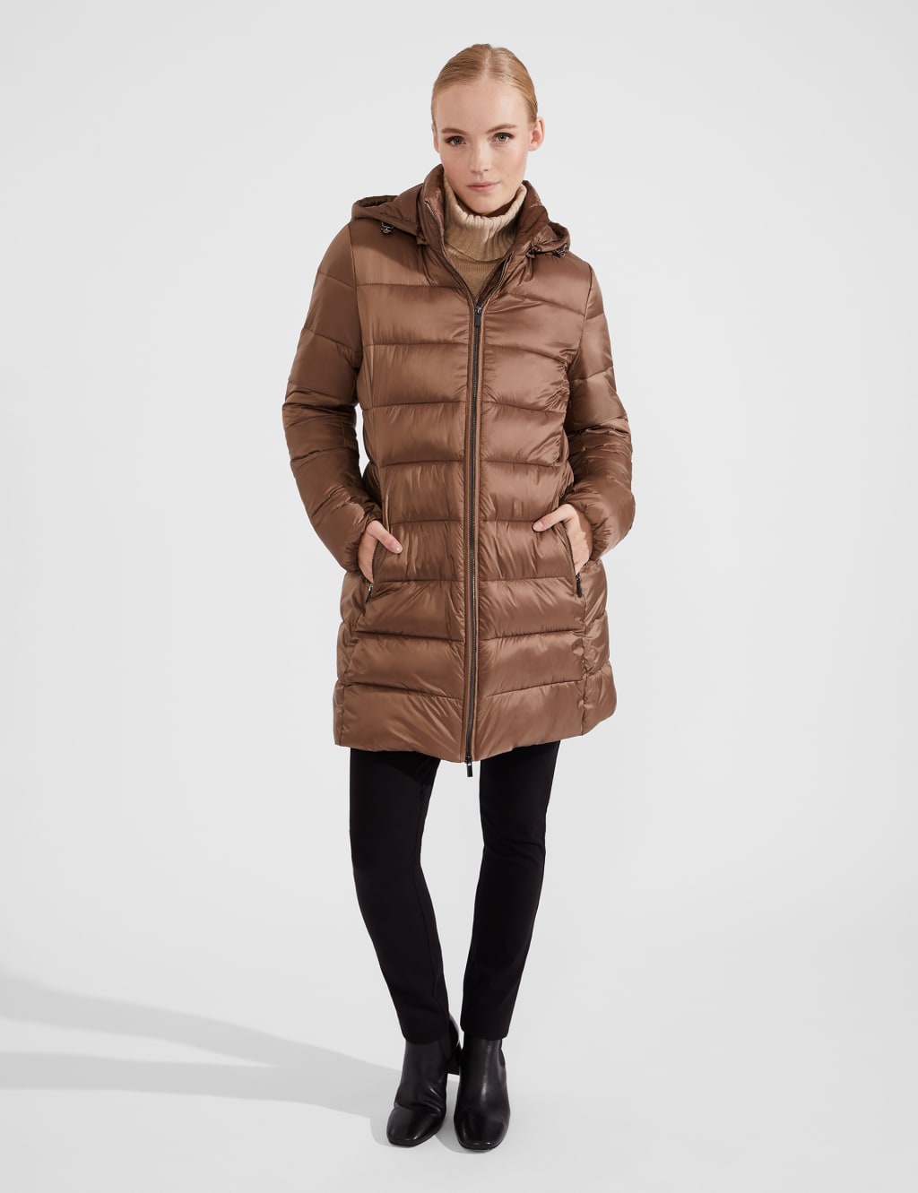 Padded Hooded Puffer Coat 2 of 8