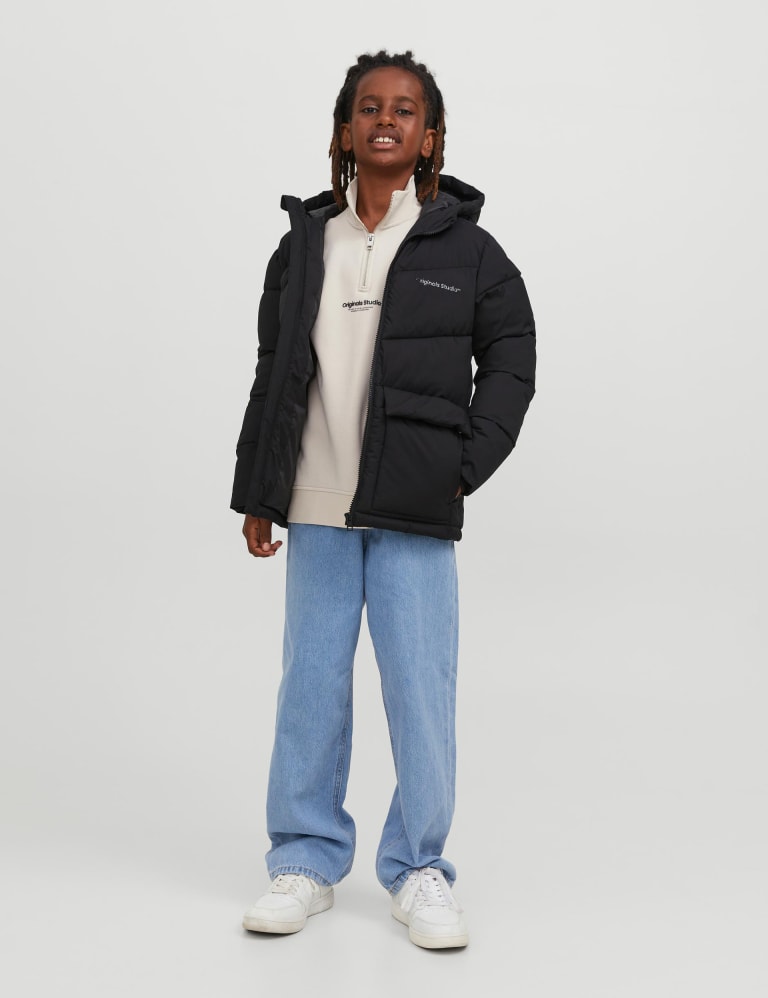 Padded Hooded Puffer Jacket 8 16 Yrs JACK JONES JUNIOR M S