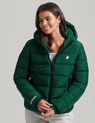 Padded Hooded Quilted Puffer Jacket Image 2 of 5