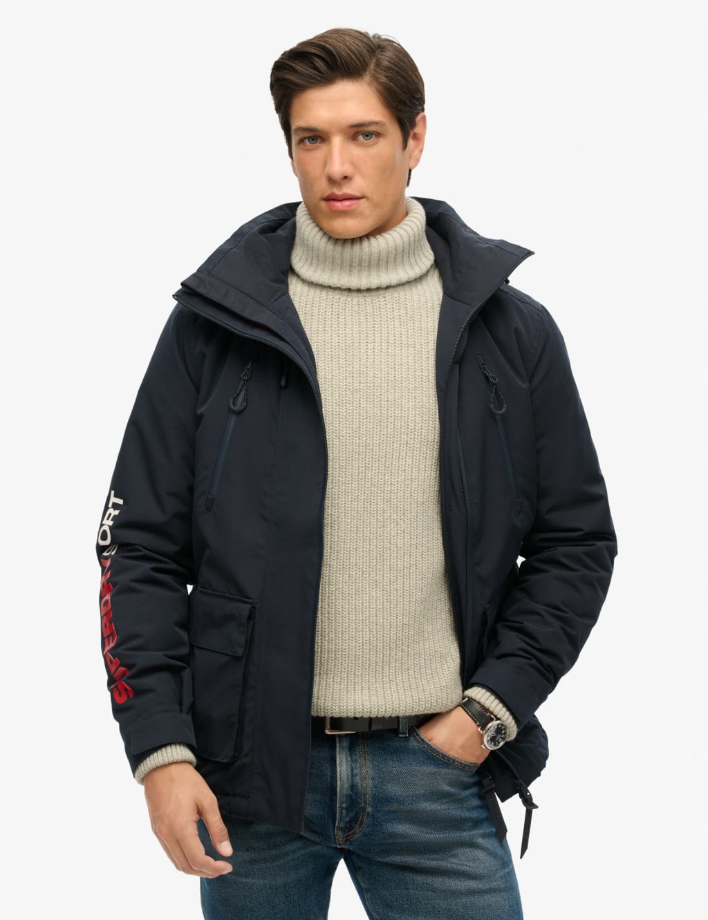 Padded Hooded Windbreaker Jacket Superdry M S