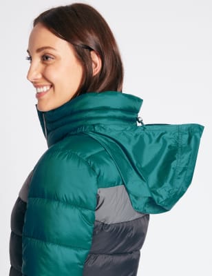 Puffer jacket best sale with hidden hood