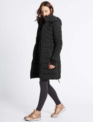 Padded Jacket with Detachable Hood M S Collection M S