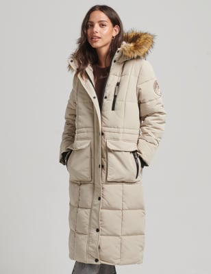 Padded Longline Puffer Coat Image 2 of 7