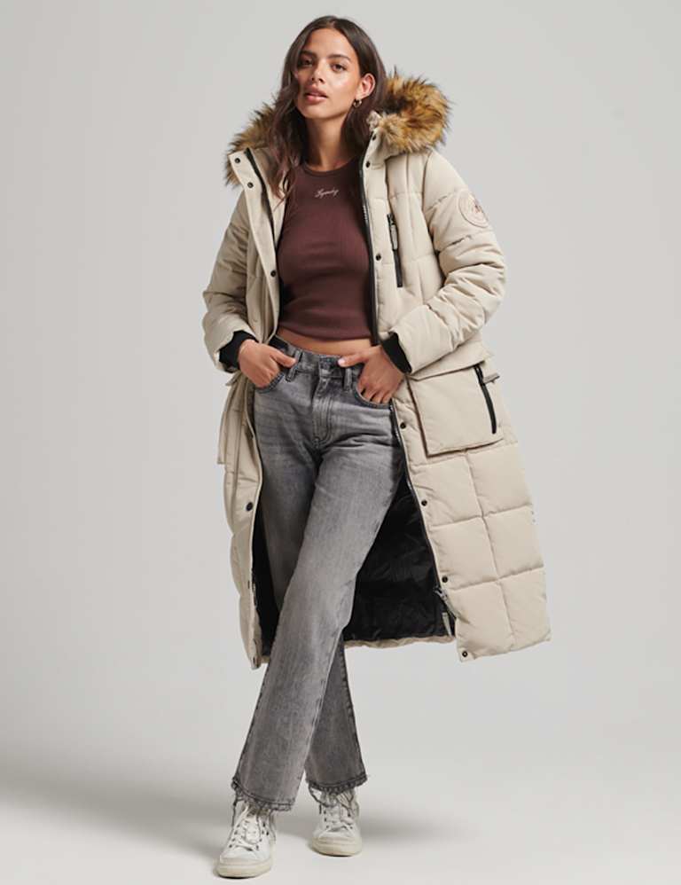 Padded Longline Puffer Coat | Superdry | Mu0026S