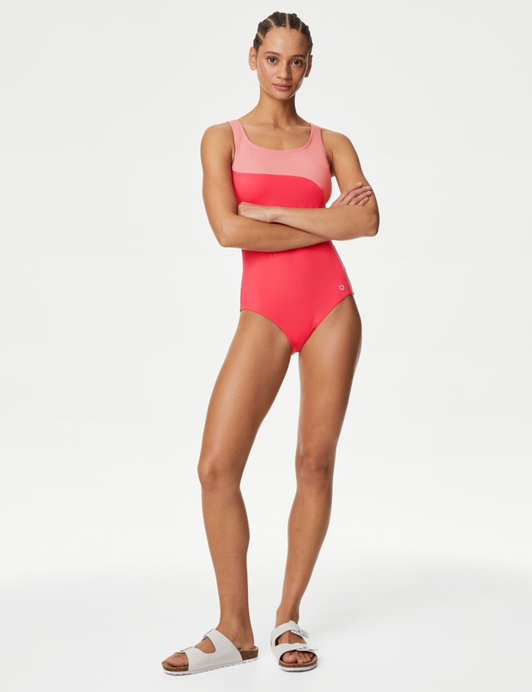 Padded Panelled Scoop Neck Swimsuit 4 of 6