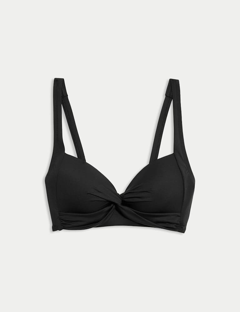 GOSSARD 8861 SIENNA BLACK PADDED BIKINI PLUNGE BRA TOP BNWT £39