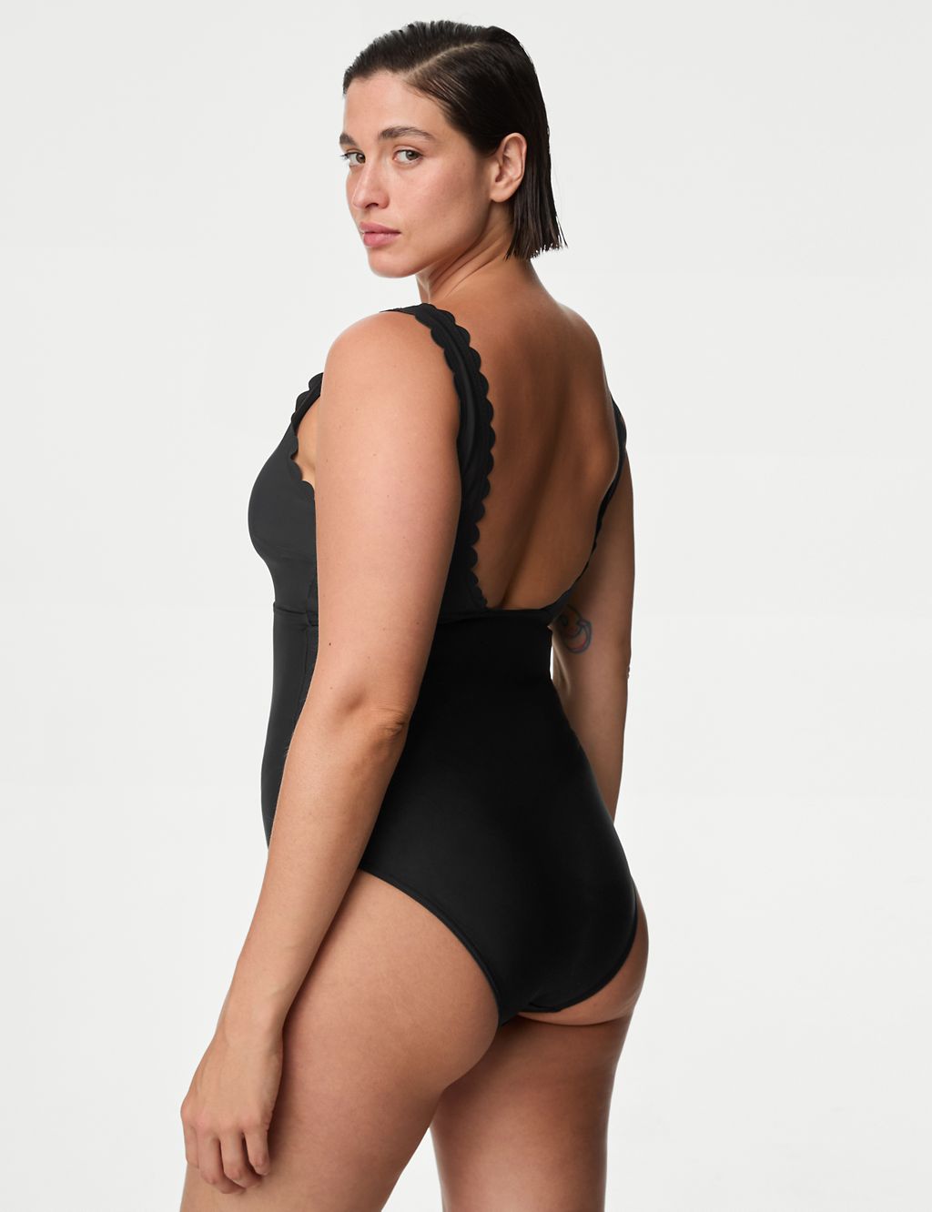 Padded Scallop Plunge Swimsuit 5 of 6