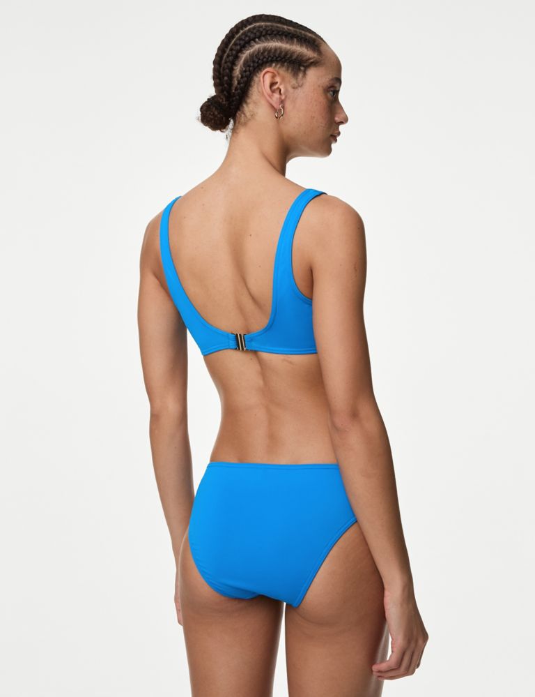 Padded Square Neck Bikini Top, M&S Collection