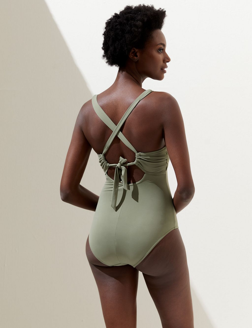 Padded Tie Back Plunge Swimsuit 4 of 5