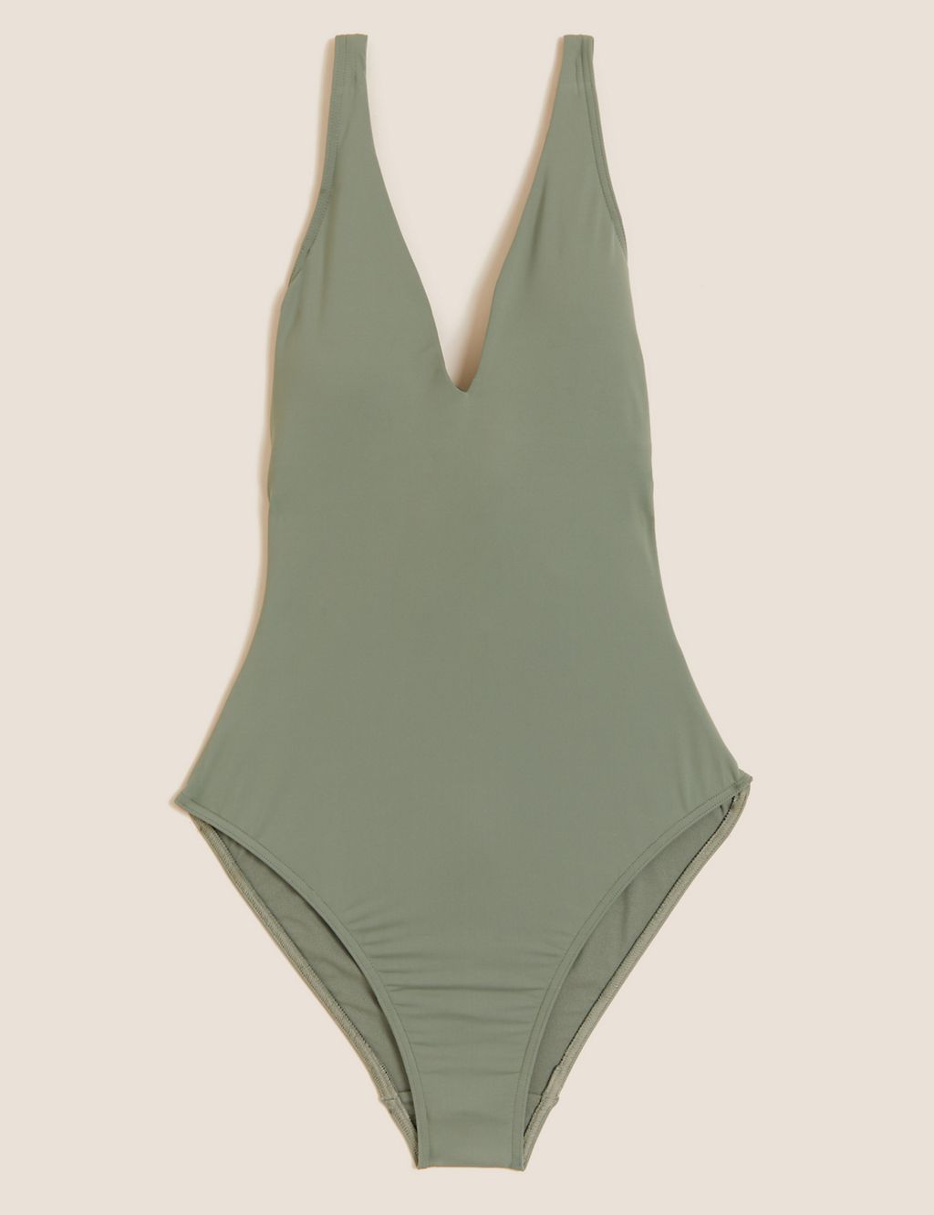 Padded Tie Back Plunge Swimsuit 1 of 5