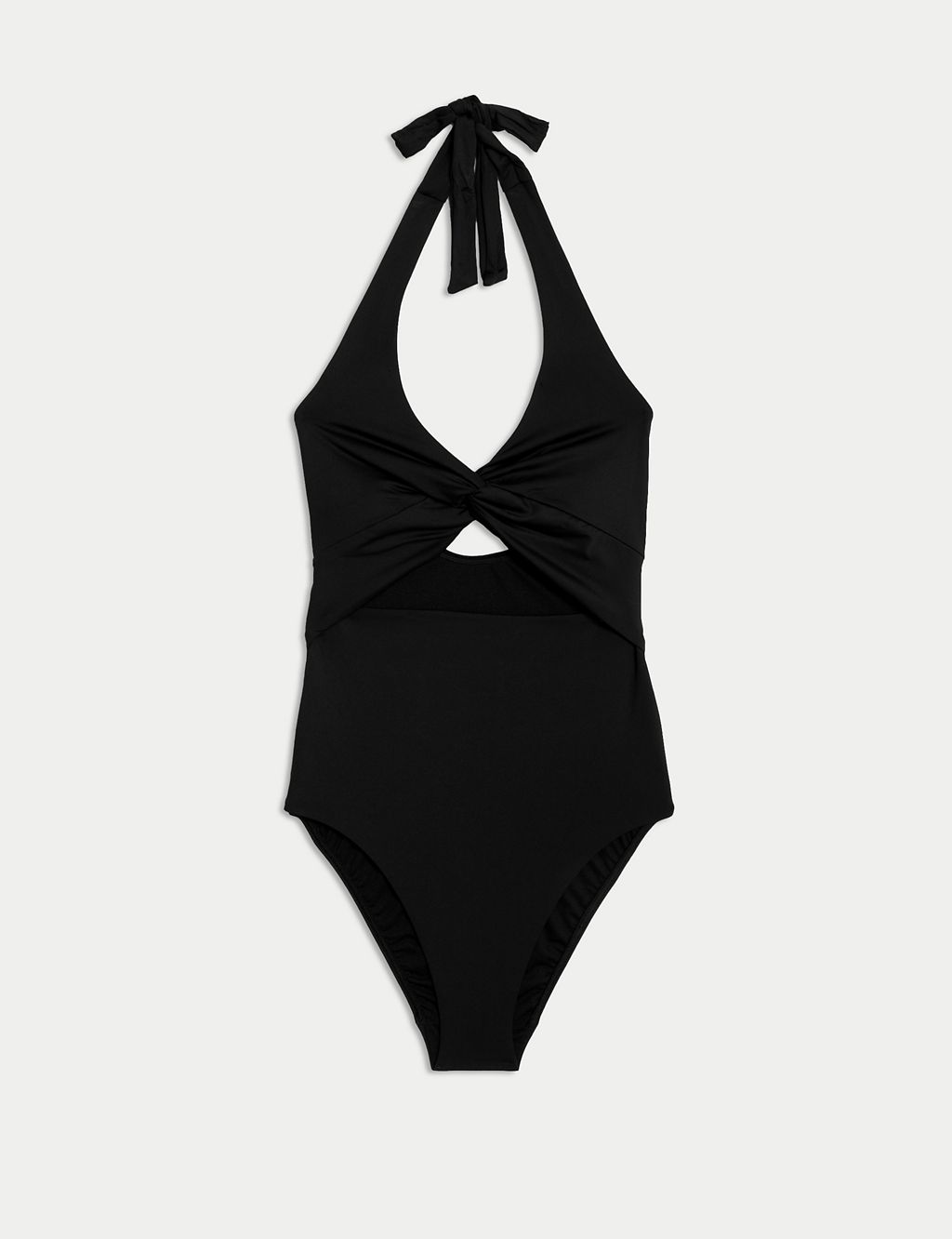 Padded Twist Front Halterneck Swimsuit 1 of 5