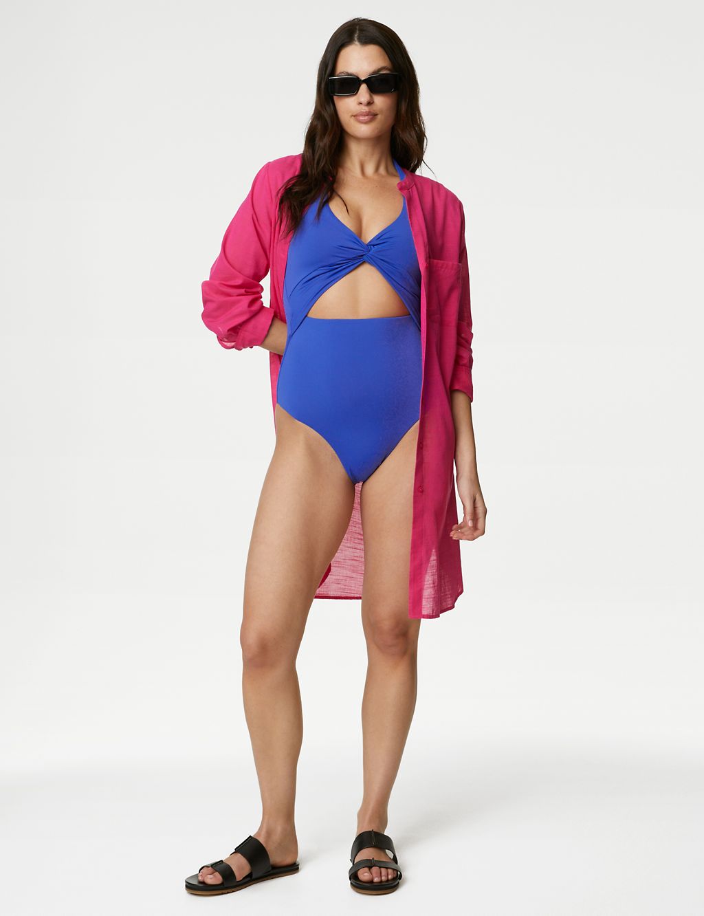 Padded Twist Front Halterneck Swimsuit 3 of 5