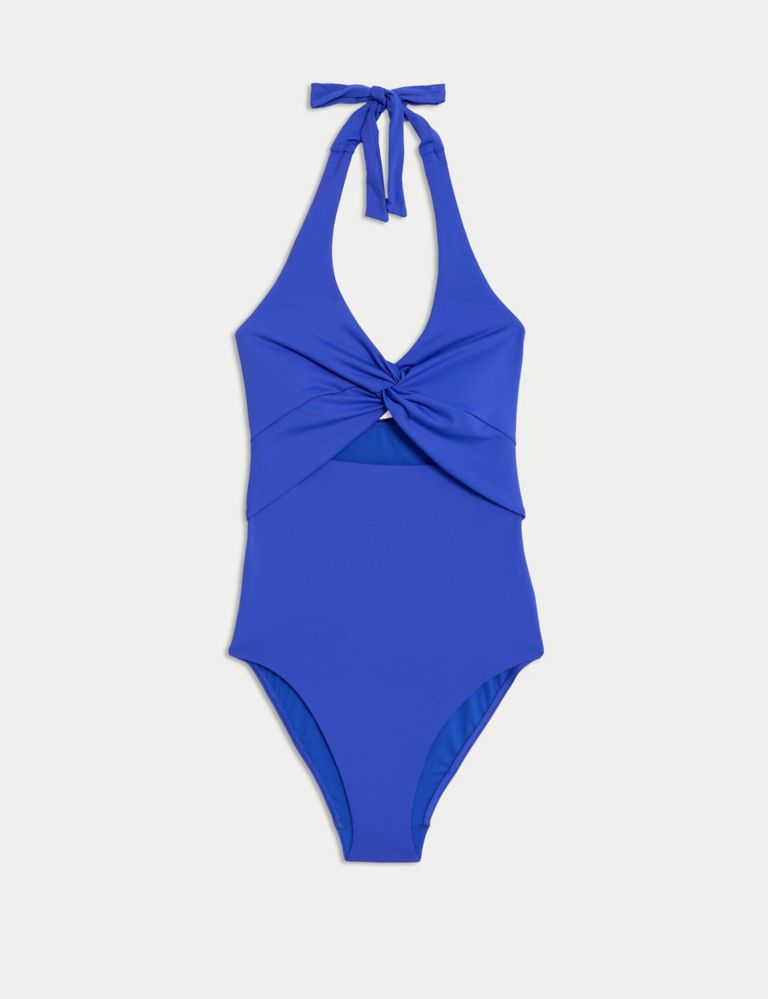 Padded Twist Front Halterneck Swimsuit 2 of 5