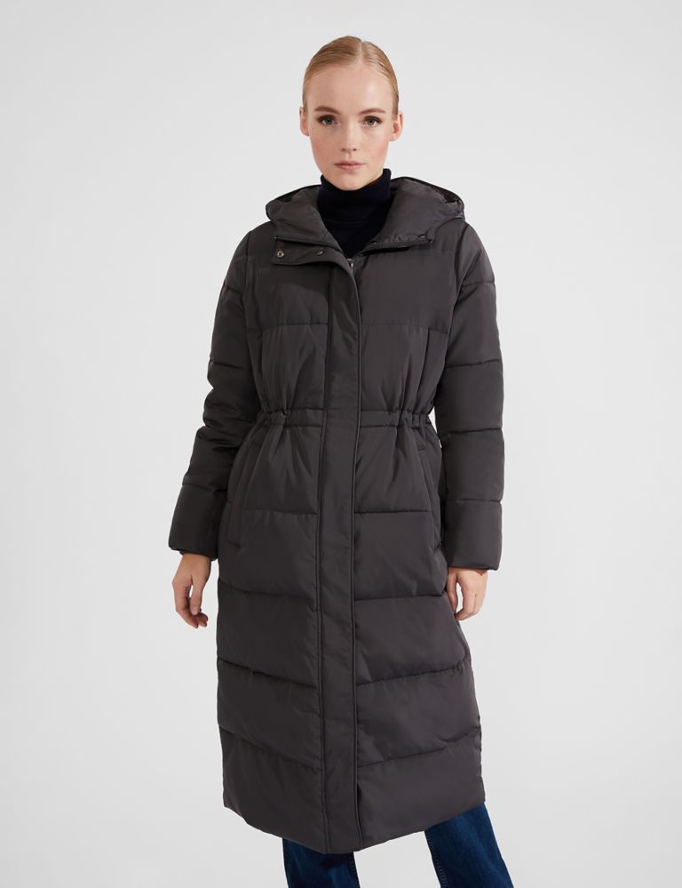Padded Waisted Hooded Puffer Coat 3 of 8