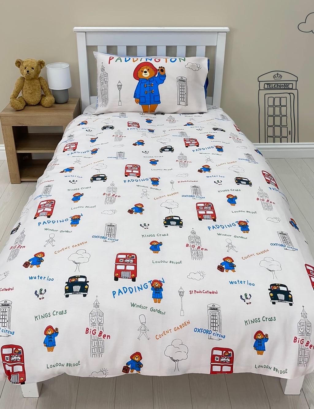 Paddington Bear Cotton Blend Bedding Set