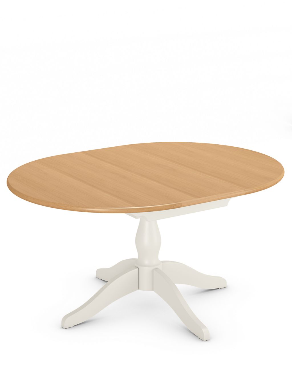 Padstow Ivory Round Extending Table 2 of 7