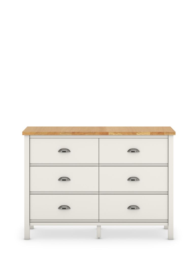 Padstow Wide 6 Drawer Chest 2 of 7