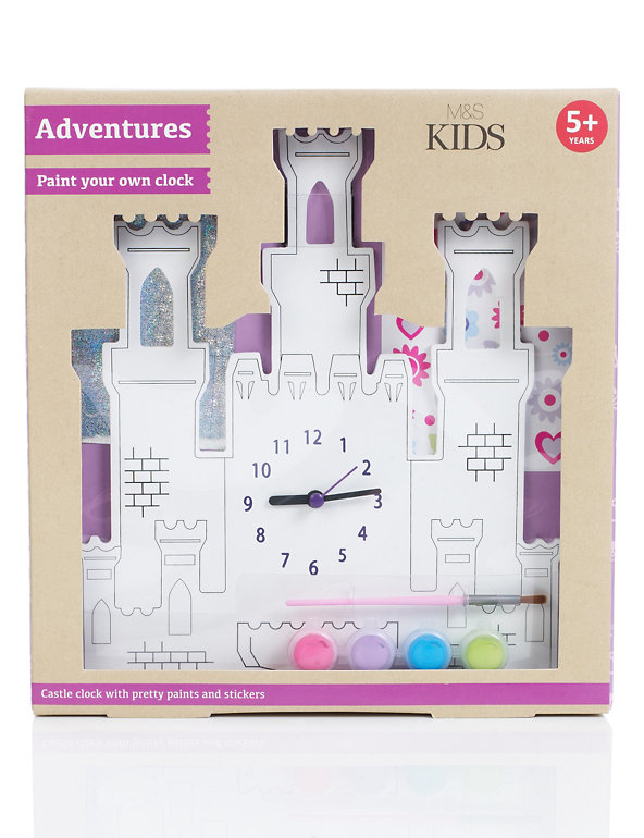 Paint Your Own Princess Castle Clock Image 1 of 2